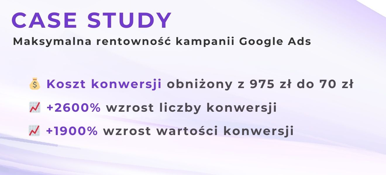 Optymalizacja kampanii Google Ads: Jak zwiększyliśmy konwersję o 2650%